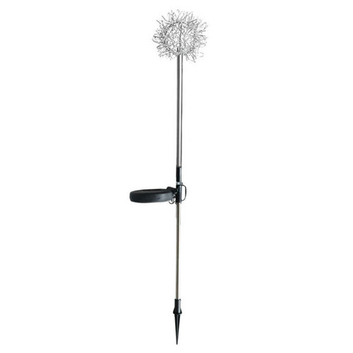 LED solar aluminum wire dandelion ground spike outdoor waterproof light aluminum wire ball lamp courtyard garden lawn lamp 