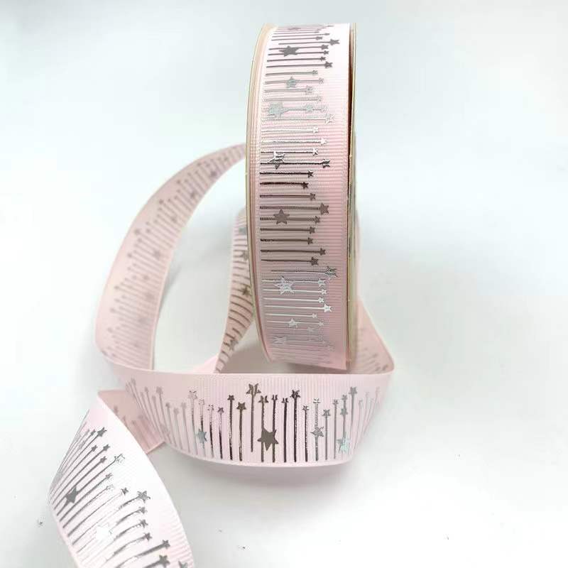 2,5 cm Meteor Hot Fix plata dorado hilo cinta bandeja de la barra cinta de la flor caja de regalo cinta de la torta en la acción