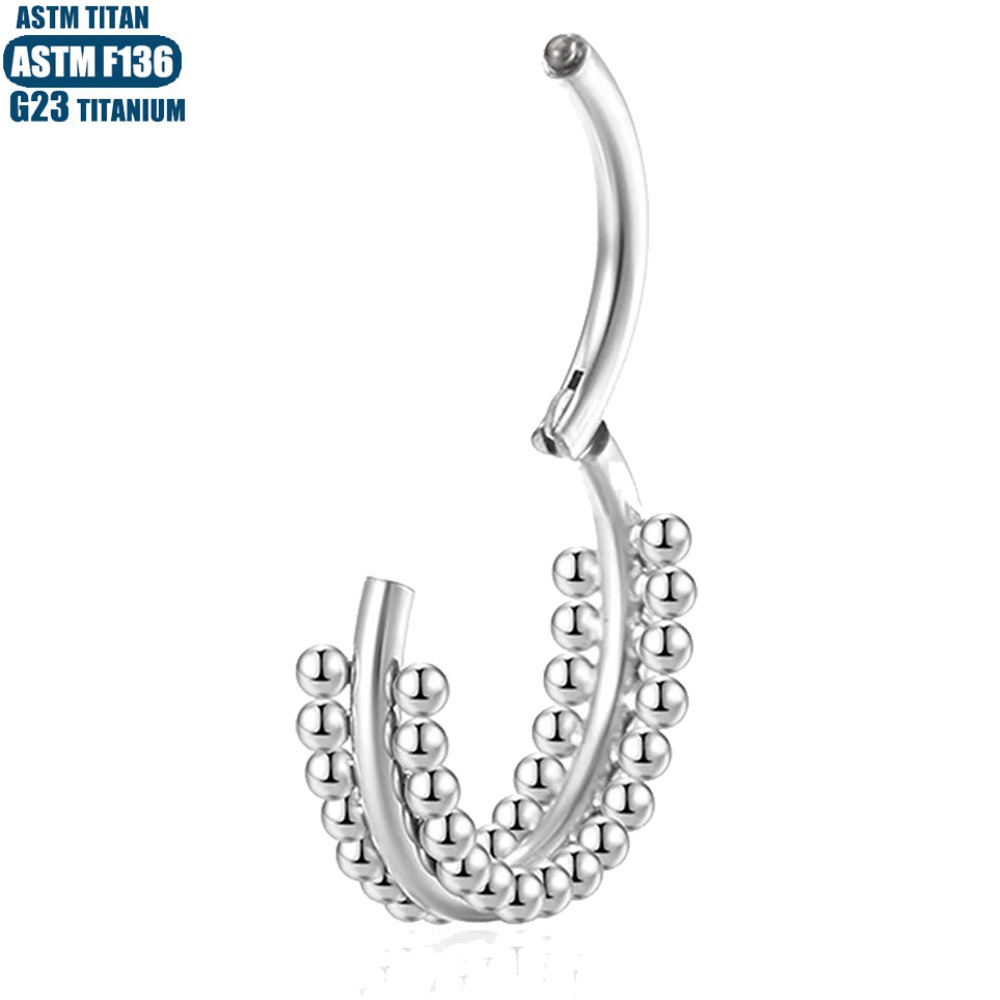 Labret piercing jewelry detail image