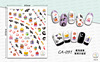 Cute nail stickers, ultra thin adhesive cartoon fake nails, with little bears, 3D