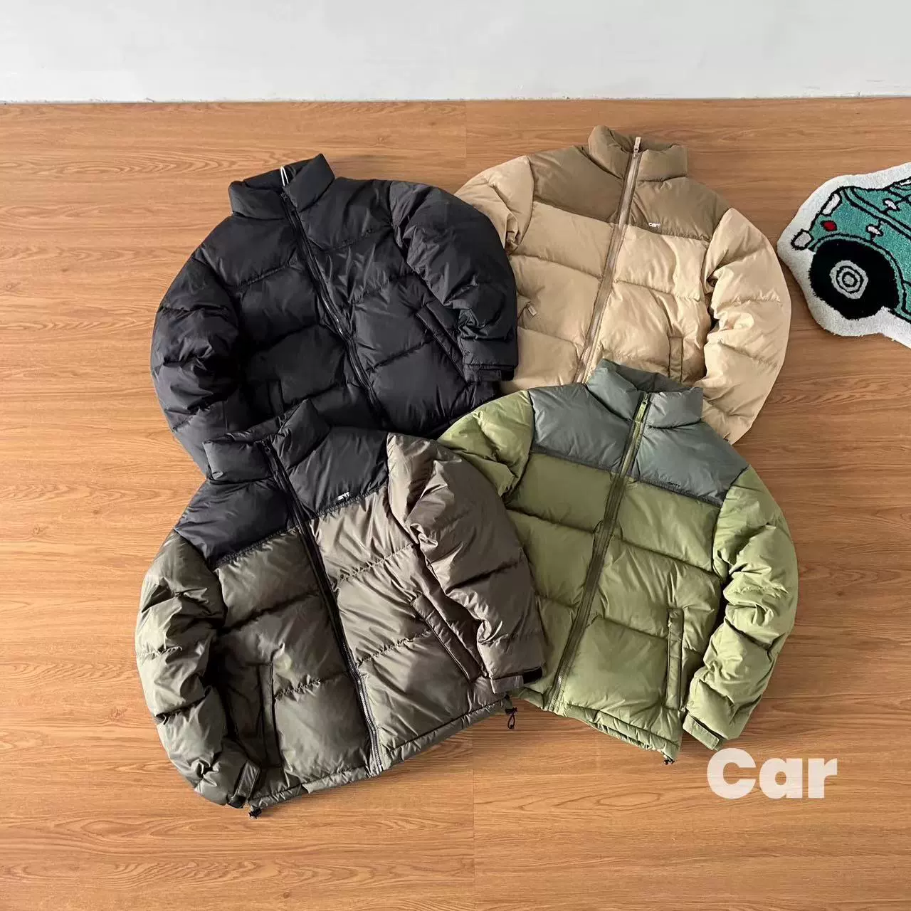 Зимний утолщенный пуховик в тяжелом весе с вышитым логотипом, куртка для мужчин и женщин в одном стиле, короткая верхняя одежда в американском стиле для мужчин