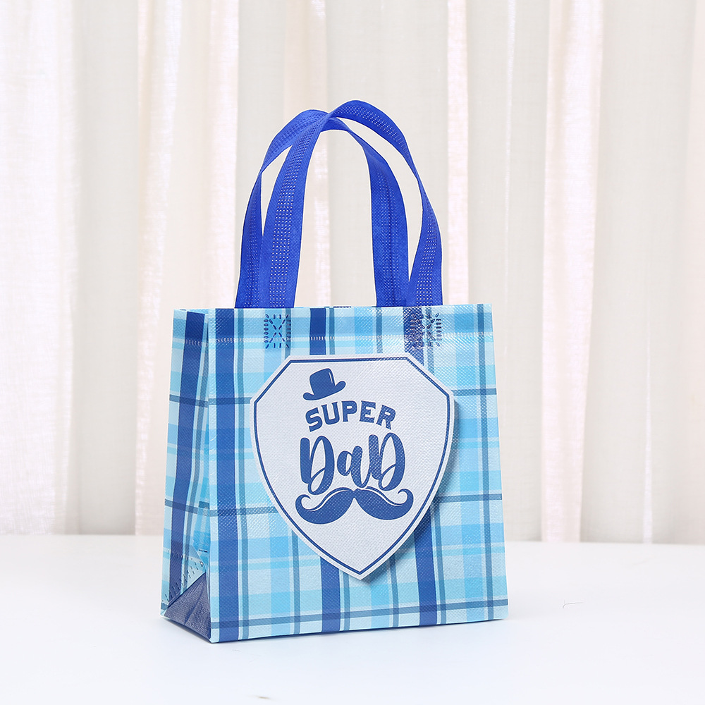 1 Piece Quantity Father'S Day Cute Slogan Bowtie Paper Casual Festival Gift Bags Party Supplies Gift Wrapping Supplies 1 Piece
