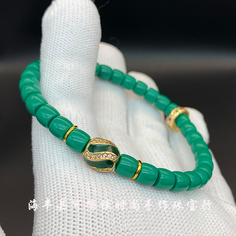 Original design magnesite single ring bracelet handstring hand jewelry high-end plate play fashion jewelry accessories small red book with the same