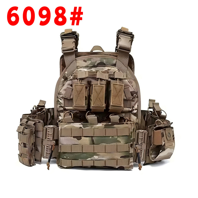 Cross-Border Armored Vest Outdoor Tactical Camouflage Magazine Vest Quick Release Vest Assault Protection Training Tactical Vest