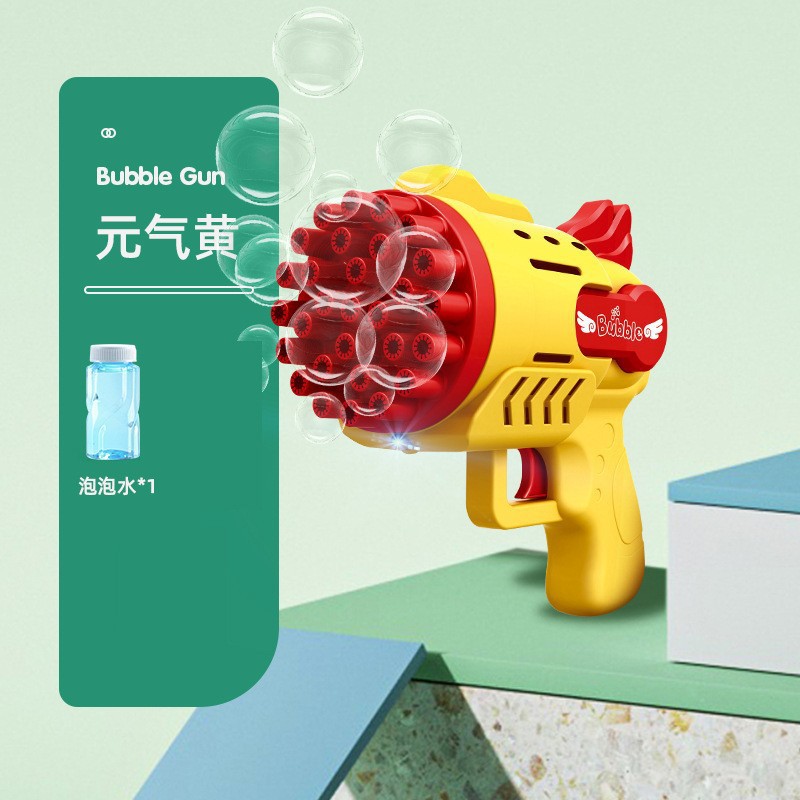 Máquina de burbujas para niños de mano automática 40 agujeros pequeños dinosaurios soplando burbujas al aire libre juguetes al por mayor