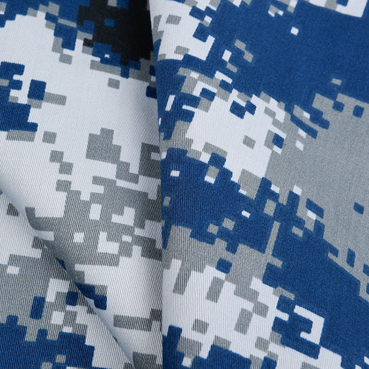 Nuevo diseño precio al por mayor jersey tejido uniforme impresión Tc poliéster / algodón tela de camuflaje