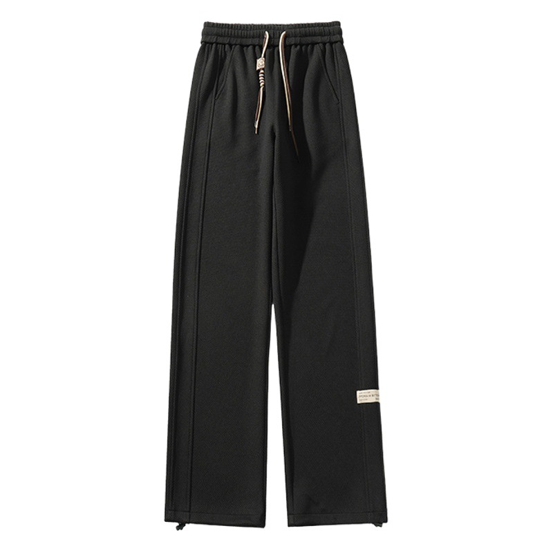 Estilo japonés de gran tamaño pantalones blancos de los hombres de primavera americana retro suelta Pantalones anchos de pierna trapeador drapeado pantalones Casuales