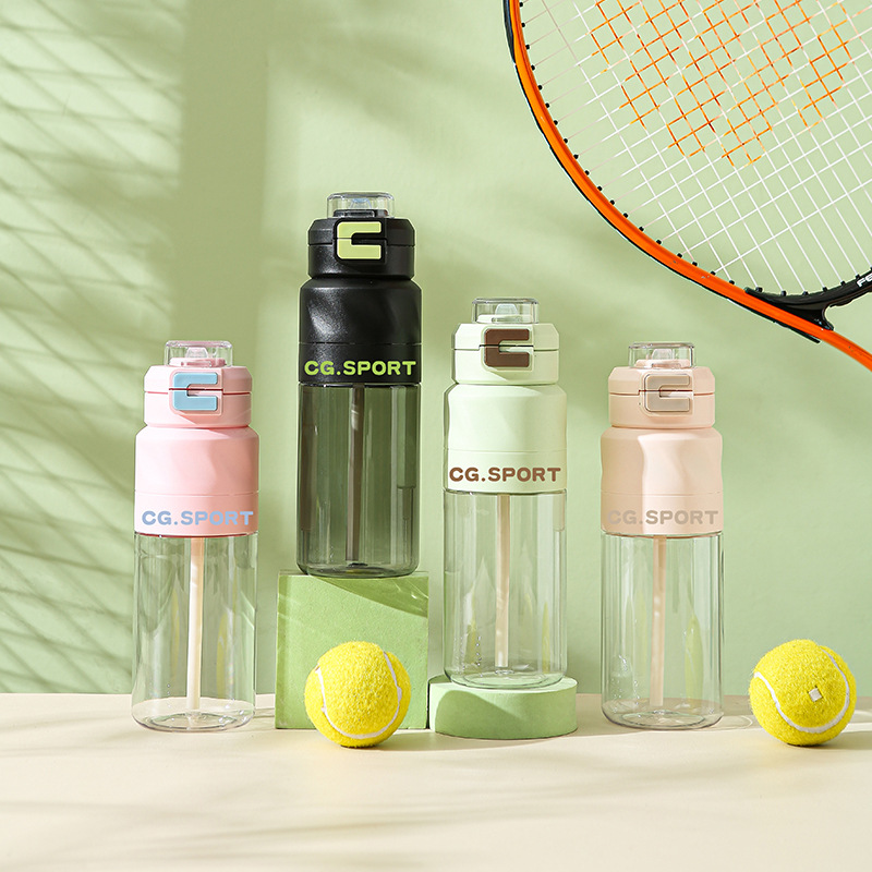 ?运动水杯大容量男健身双饮杯耐高温太空杯吸管杯夏季