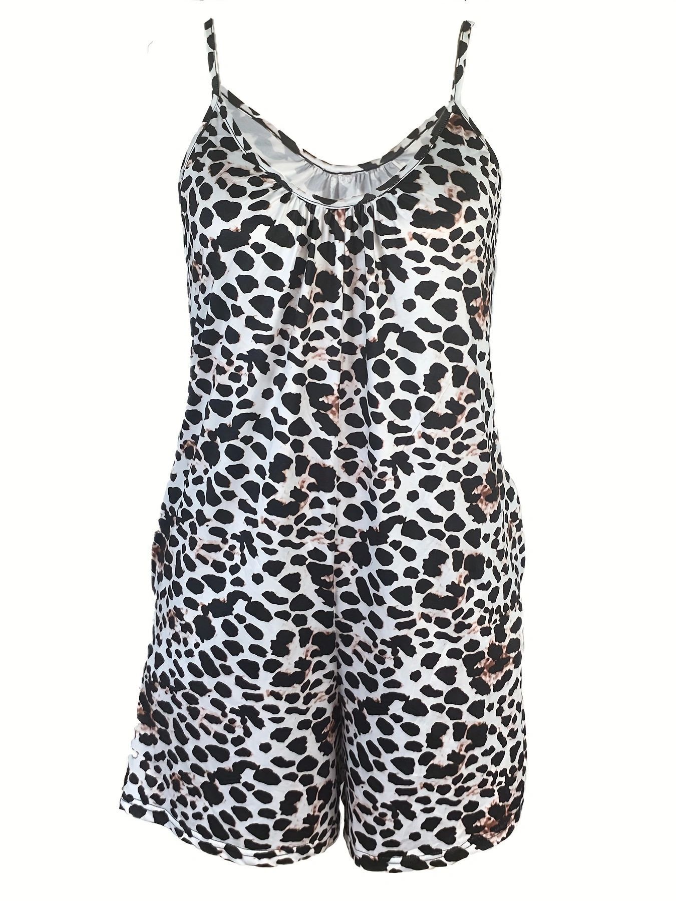 Summer Women Loose Strap Romper Jumpsuit