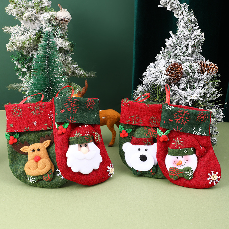 36g Weight Hanging Ornaments Event & Party Supplies 1 Piece Quantity Party, Festival Occasion Nonwoven Material Christmas Festival Santa Claus, Christmas Socks, Snowman Pattern Cartoon Style, Cute Style Christmas Cartoon Style Cute Santa Claus Christmas Socks Snowman Nonwoven Party Festival Hanging Ornaments 6