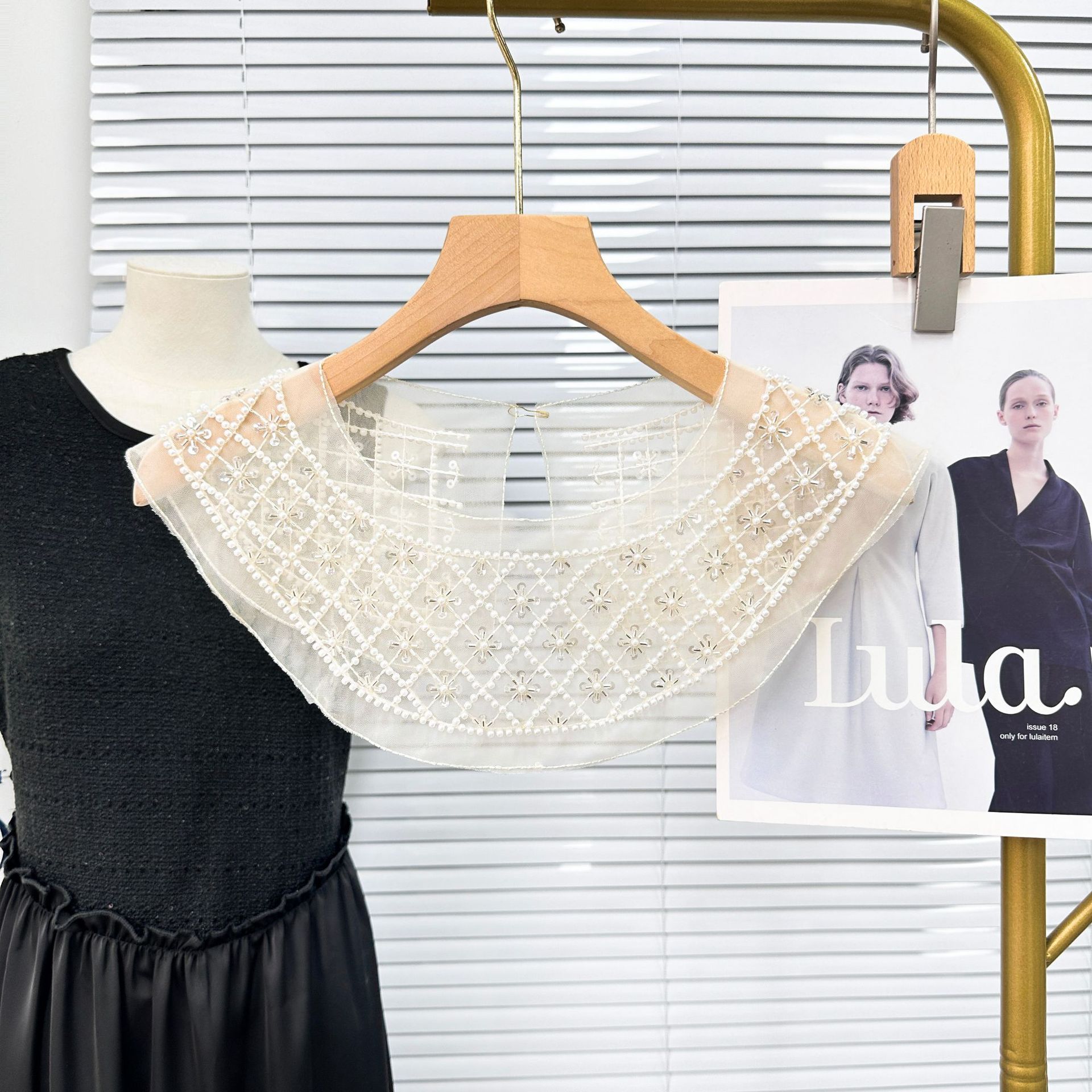 Oegans cuello de cuentas semiacabado accesorios de procesamiento DIY vestido de boda diseño de diseño de collar fábrica suministro directo