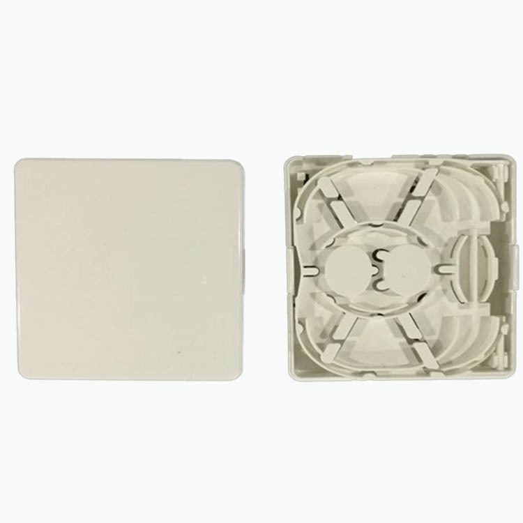 批发2口塑料终端盒FTTH光纤桌面盒迷你款光纤分线盒皮线尾纤盒