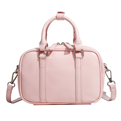 Korean cross-body bag niche design one-shoulder Boston bag for women 2024 new retro high-end handbag light luxury
