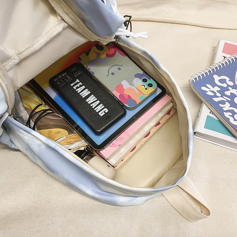 Tendencia de gran capacidad, bolsos impermeables personalizados, ocio y ocio, mochilas de clase para estudiantes, bolsos de cercanías simples y ligeros