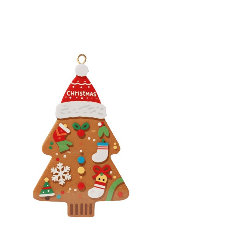 Ventas transfronterizas de árbol de jengibre acrílico colgante decoración de Navidad decoración de árbol de Navidad para el automóvil colgante image 5