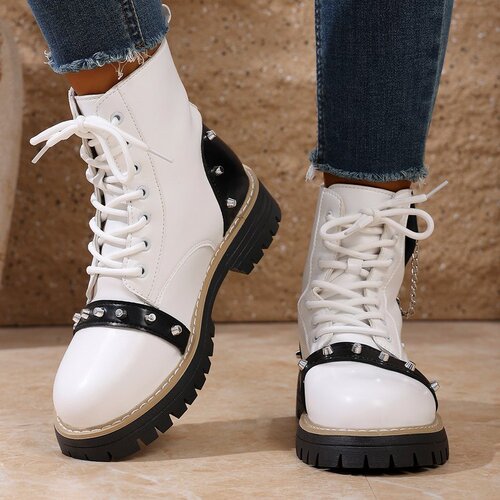 Women's Autumn New Oversized Thick Sole Martin Boots 36-43 Available for Bulk Purchase on TEMU