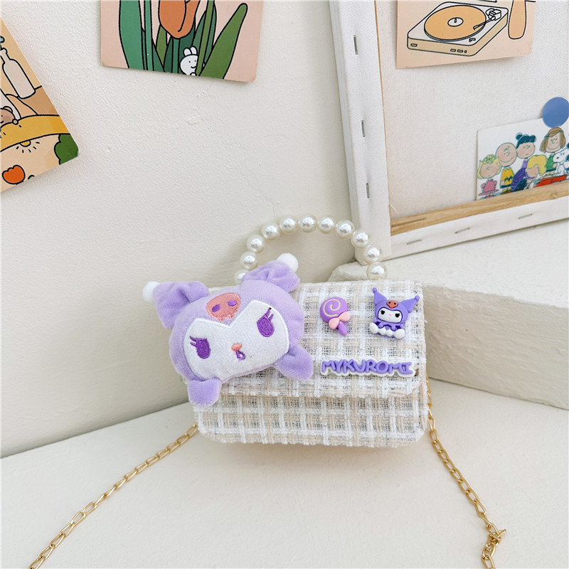 2024 nuevo estilo extranjero princesa perla bolso de cambio de mano bolso de hombro de moda para niños lindos niños mochila de chicas