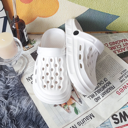 Stomp Pouch Shoes for Women - Summer Home Interior Thick Sole Outdoor Wear Beach Headwear Cross-border TEMU Dropshipping