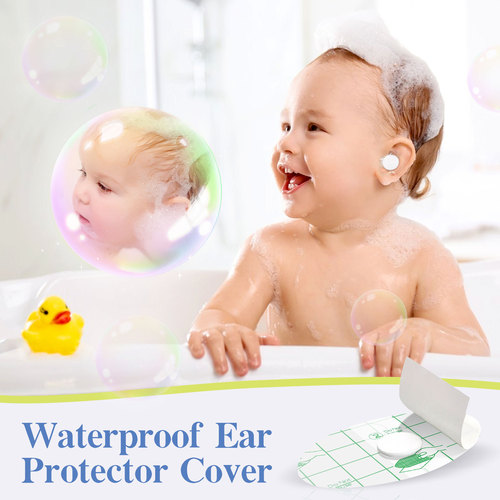 SEFUDUN Waterproof Ear Patch for Toddlers Bathing and Ear Protection Artifact Shampoo and Ear Protection Patch Swimming Ear Protection Patch 60PC