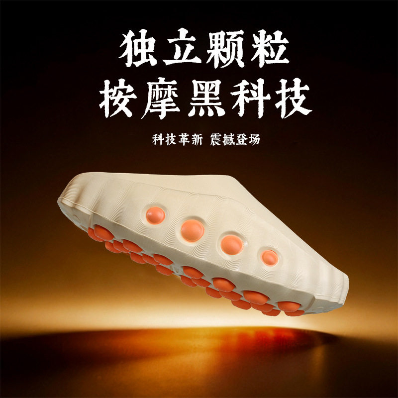 Dép thể thao bít mũi đế dày xỏ chân có massage, form rộng — 287 Hoa Lan Sương Mù Xám, 287 Xám Cam, 287 màu đen, 287 màu đỏ
