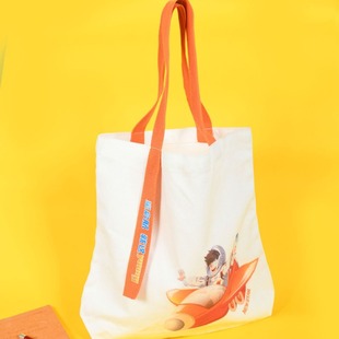 Canvas Bag Custom-Made Environmentally Friendly Bag Shopping Corporate Advertising Cotton Bag Coated Satchel Canvas Bag Custom-Made Color Printed Logo