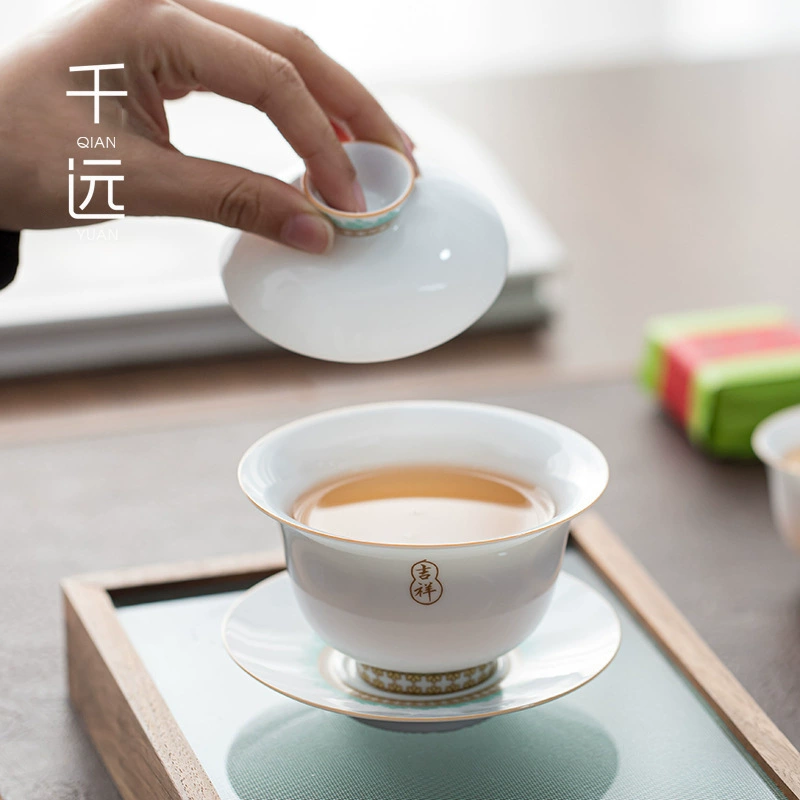 Stone oolong, tea cup for home use, ceramic tea set, handmade, hand painting