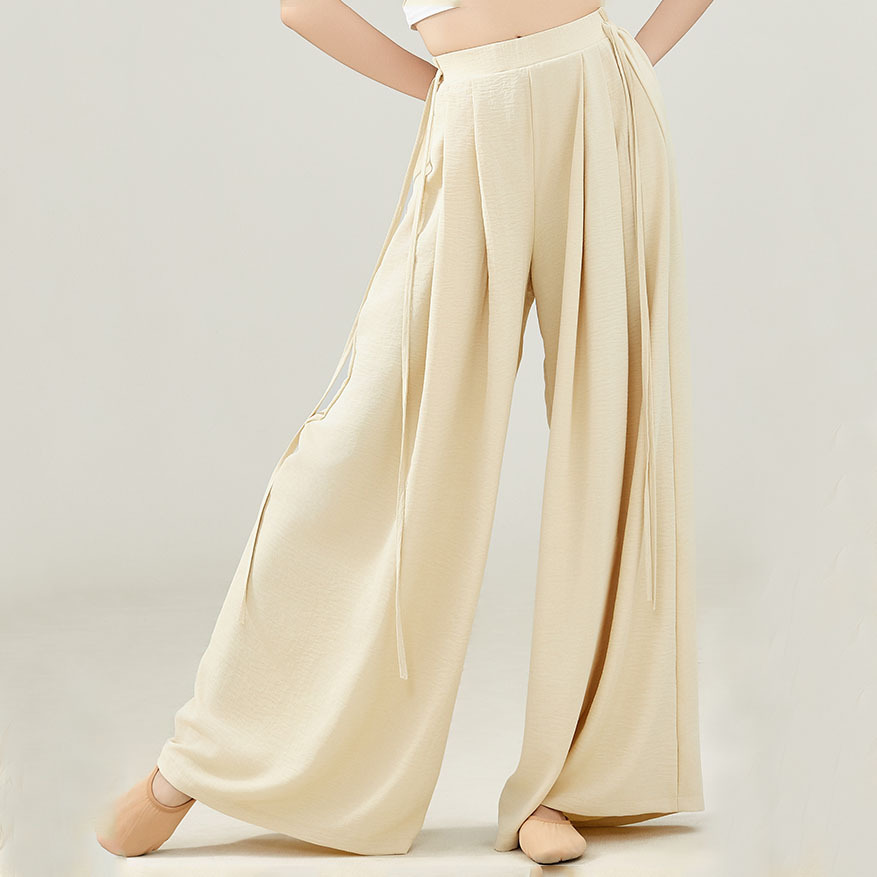 Women's Dance Pants New Modern Classical Body Practice Chinese Loose Flowing Wide-Leg Pants Dance Performance Outfit Pants