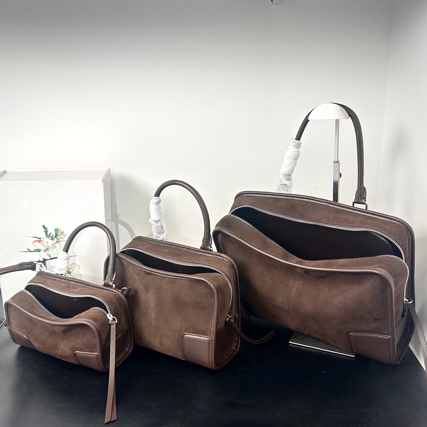 Hot-Selling High-Quality Luojia Amaz0Na180 Bowling Bag Retro High-End Large-Capacity Single-Handle Women's Bag Shoulder Bag