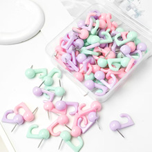 马卡龙色挂钩图钉彩色糖果色大头钉软木板毛毡板装饰工字钉固定钉