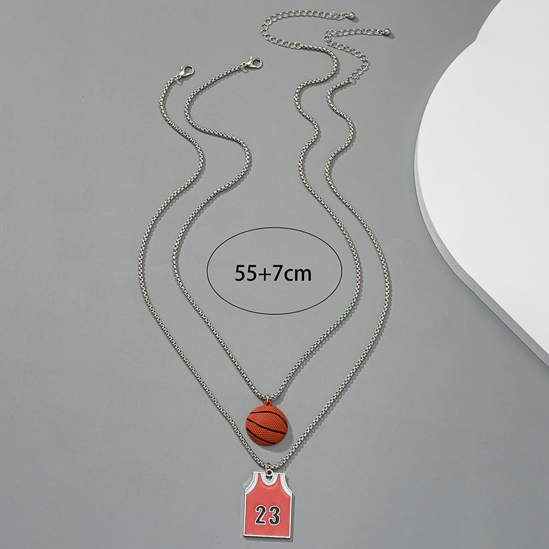 hip-hop Jersey basketball pendant necklace wholesale