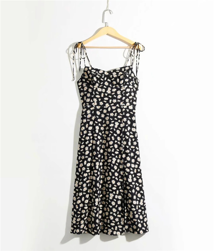 daisy print suspender dress  NSLD20611