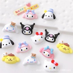 かわいいサンリオ樹脂ジュエリーアクセサリーパッチヘアピン水カップ diy 材料パッケージクリーム接着剤携帯電話ケース装飾