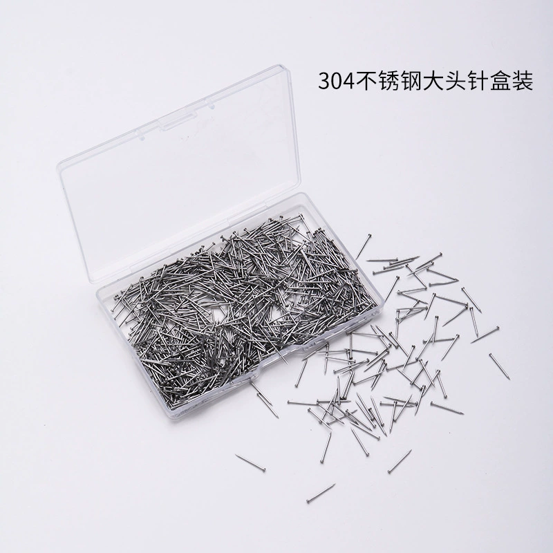 Заколки из нержавеющей стали 304 для шитья, моделирования одежды, фиксации, офисных нужд, антикоррозийные позиционирующие шпильки в коробке