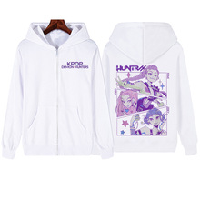 Kpop Demon Hunters 2025 Hot Anime Zipper Hoodie Harajuku Pul