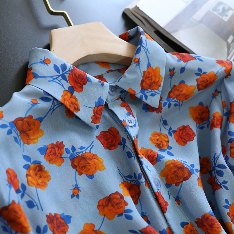 Elite silk retro spring shirt