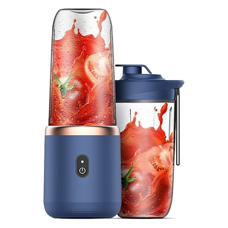 Exprimidor portátil, pequeño licuador doméstico de 6 cuchillas, multifuncional, ideal para regalo, con función de carga.