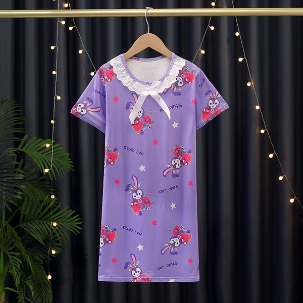 S lating skirt-Purple Star Rabbit