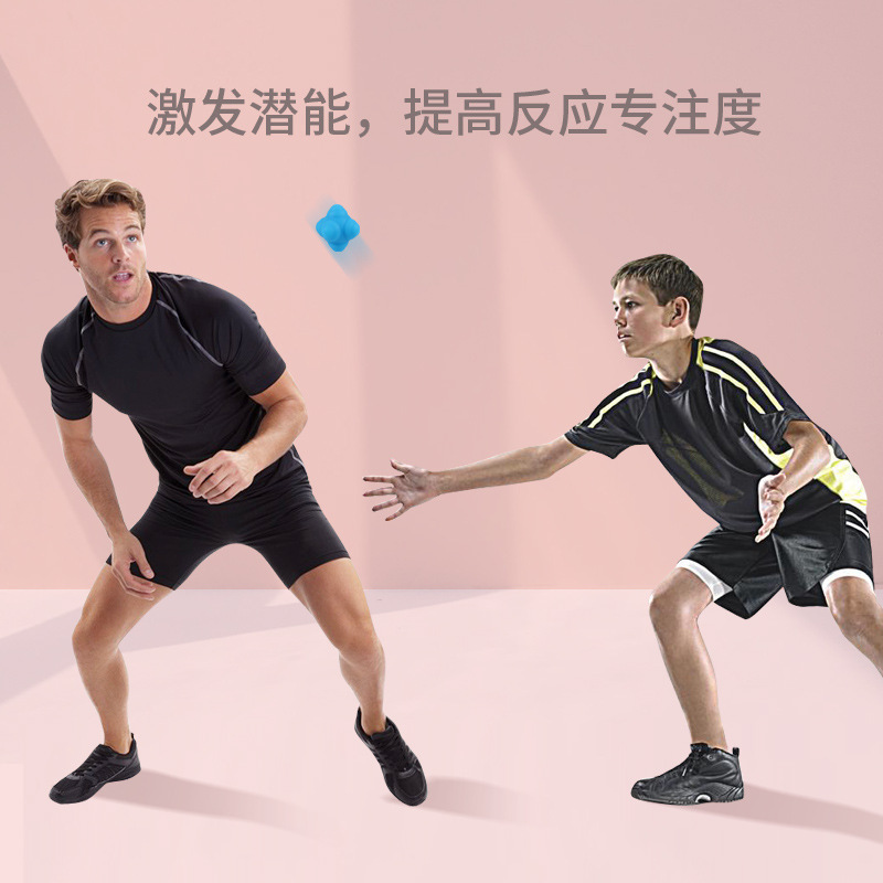 Bola de reacción de bola hexagonal equipo de entrenamiento de velocidad de agilidad infantil juguete ejercitador irregular bola sensible bola cambiante