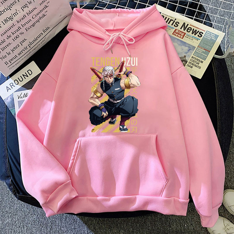 New Fashion Anime Uzui Tengen Printing Hoodies Unisex