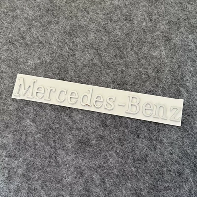Car logo rear badge, E/C-Class - mercedes-benz-silver