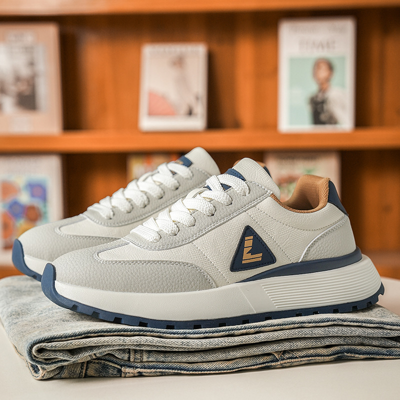 Designer Trendy Men's Shoes New White Shoes Flat Low-Top Versatile Casual Shoes Korean Style Trendy Forrest Gump Shoes for Men