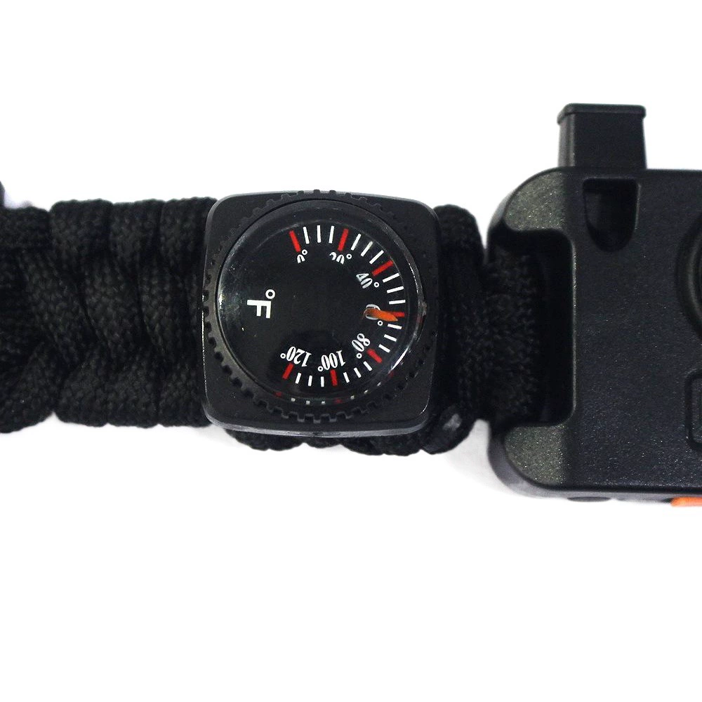 Мужские часы для выживания на природе, альпинизма и скалолазания, многофункциональные часы с SOS-светом, лазером и паракордом