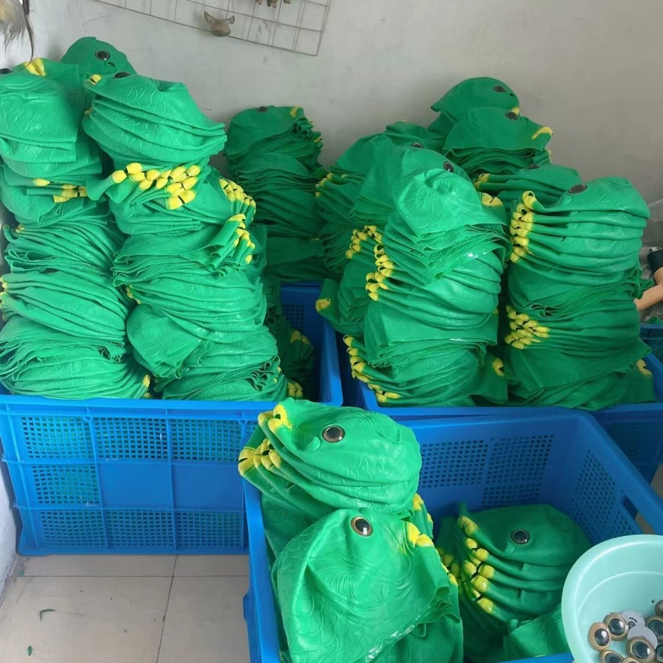 Máscara de monstruo de cabeza de pez verde, juguete divertido, máscara facial completa, accesorio de cabeza de pez verde para bromas