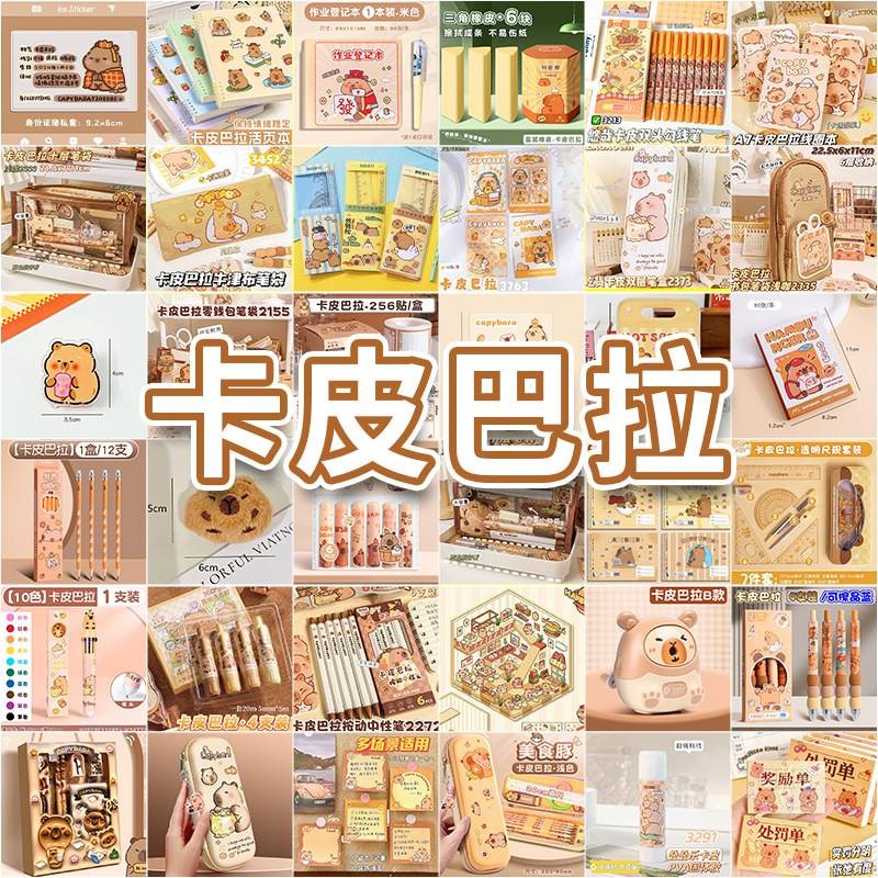 卡皮巴拉产品合集小学生奖励实用小礼品儿童盲盒玩具期末毕业礼物