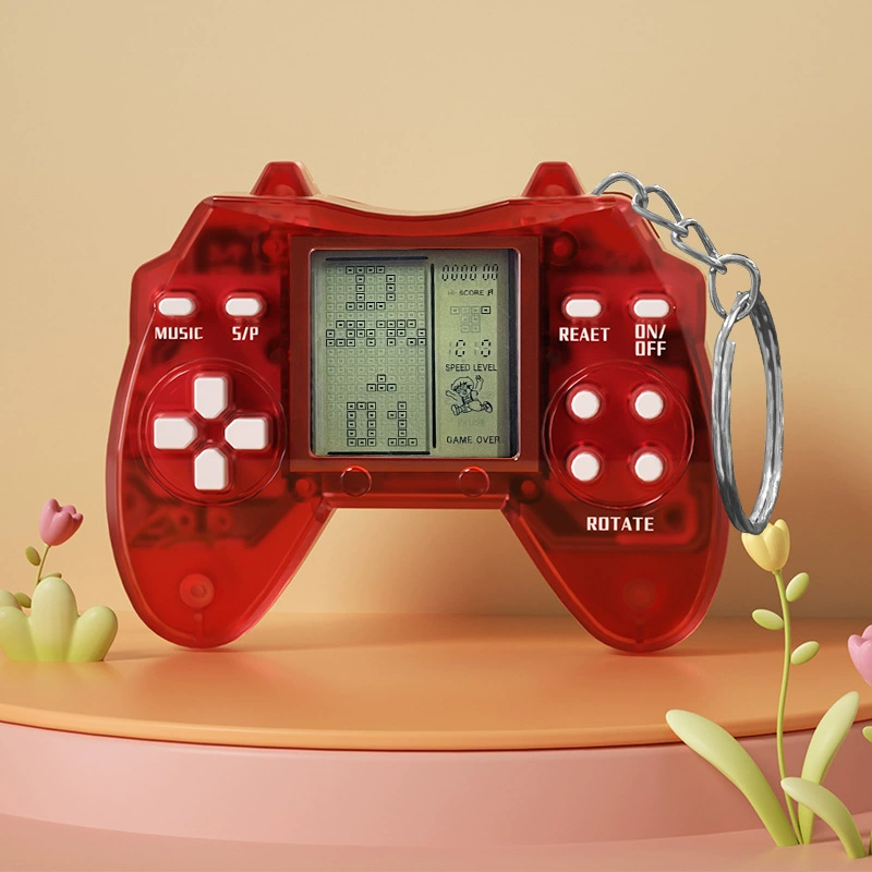 Маленькая милая игровая консоль, рукоять, тетрис, игрушка, брелок, ностальгия, подарок на день рождения