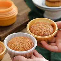 Оптовая прямые продажи лунный торт лоток Круглый утолщенный лоток внутренняя поддержка блистерная коробка машинная печать мешок яичный желток хрустящий лоток кондитерские изделия нижняя поддержка