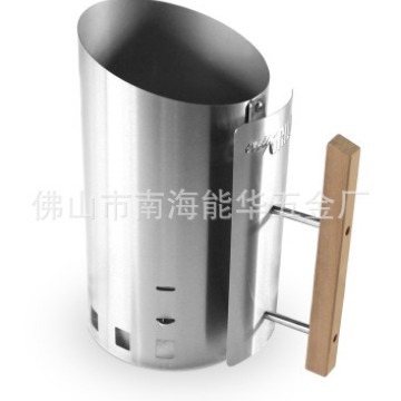 Placa galvanizada barril de carbono resistente a altas temperaturas boca oblicua barril de carbono de acero inoxidable punto Dispositivo de carbono de carbón de barbacoa barril de carbón de encendido al por mayor