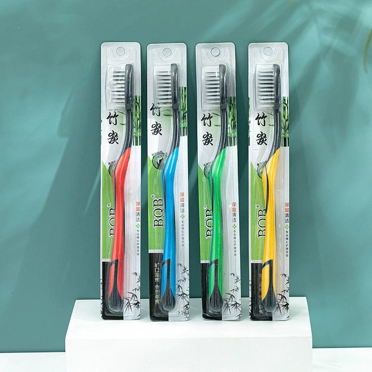 Зубная щетка бамбуковый уголь мягкие волосы доктор Одиночная упаковка Супермаркет Зубная щетка два юаня магазин зубная щетка стойло зубная щетка оптовая фабрика