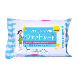 日本市场20片袋除尘湿巾地板湿巾拖把湿纸(配静电拖把平板拖把用)