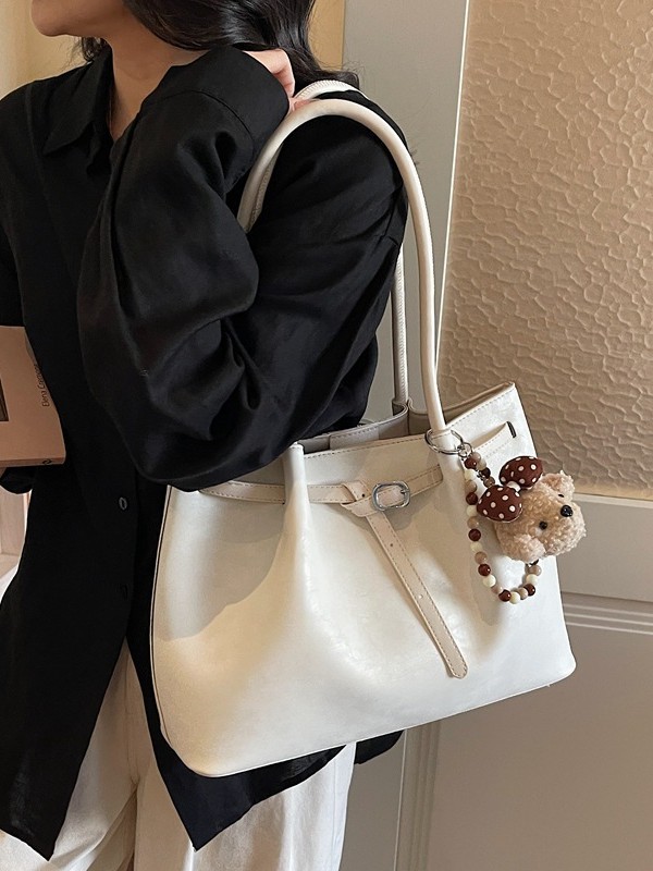 Nueva bolsa de hombro coreana para mujeres 2026 simple moda bolso de brazo para viajar al trabajo bolso de gran capacidad